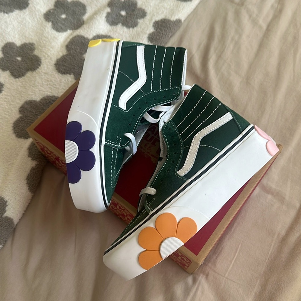 VANS - Sk8 Hi tapered stackform sneakers / green floral